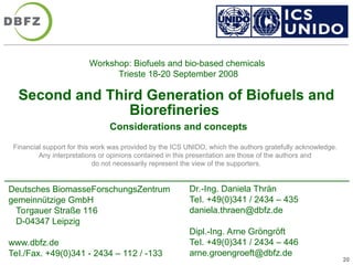 Second and Third Generation of Biofuels and Biorefineries.ppt