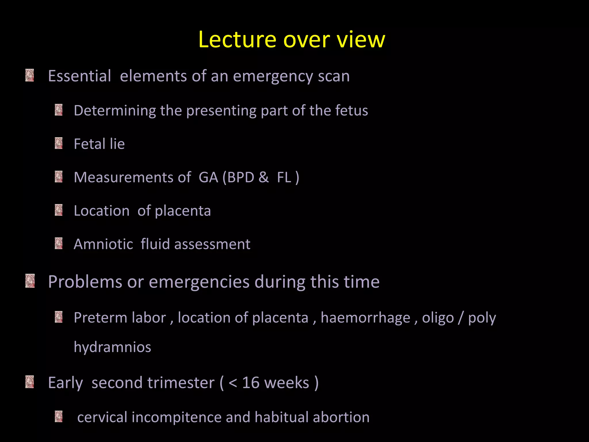 Second and third trimester emergencies | PPTX