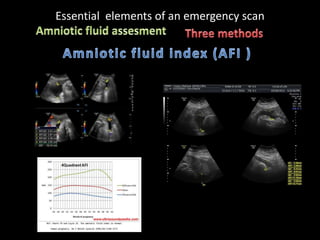 Essential elements of an emergency scan
 