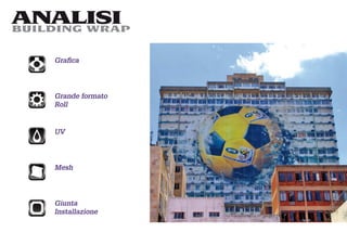 ANALISI
BUILDING WRAP


    Graﬁca




    Grande formato
    Roll


    UV




    Mesh




    Giunta
    Installazione
 