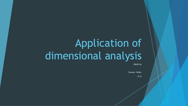 dimensional approach
