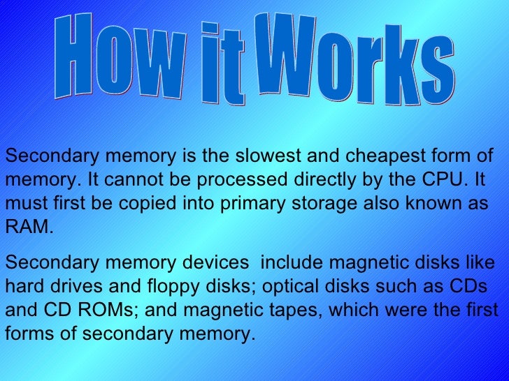 Secondary Memory
