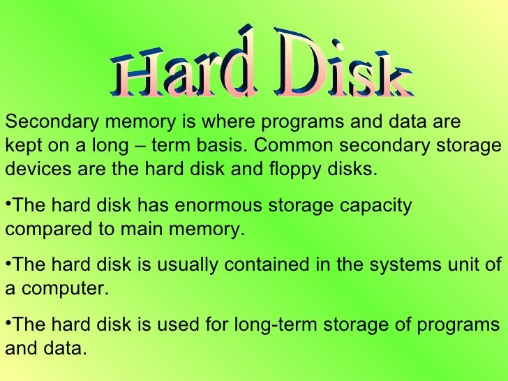 Secondary Memory