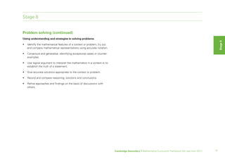 Secondary 1 maths curriculum framework | PDF