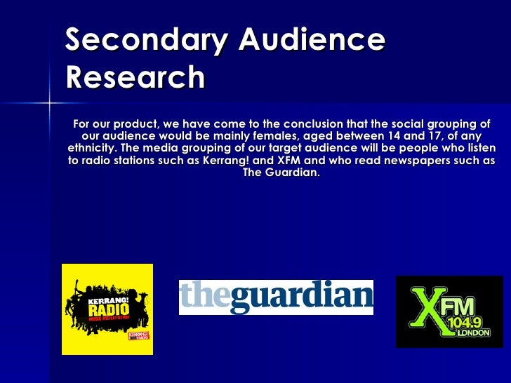 Secondary Audience Research