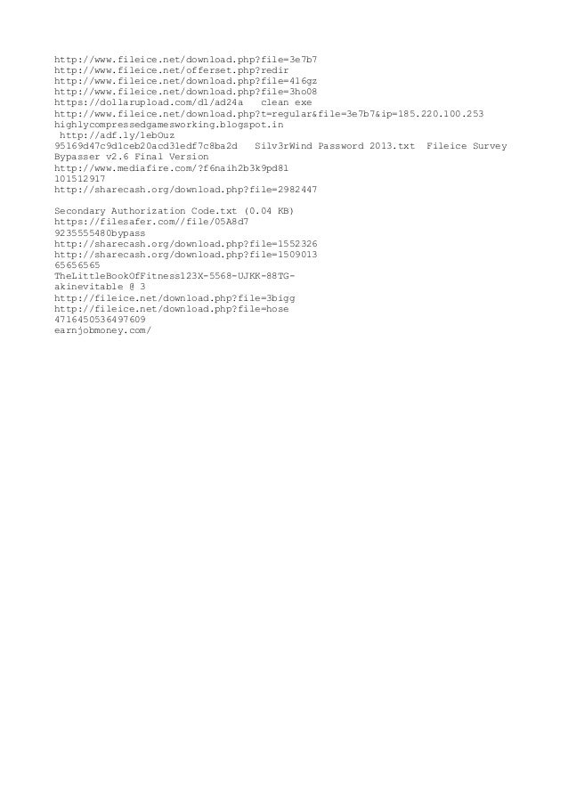 fileice survey bypasser v2.6 final version