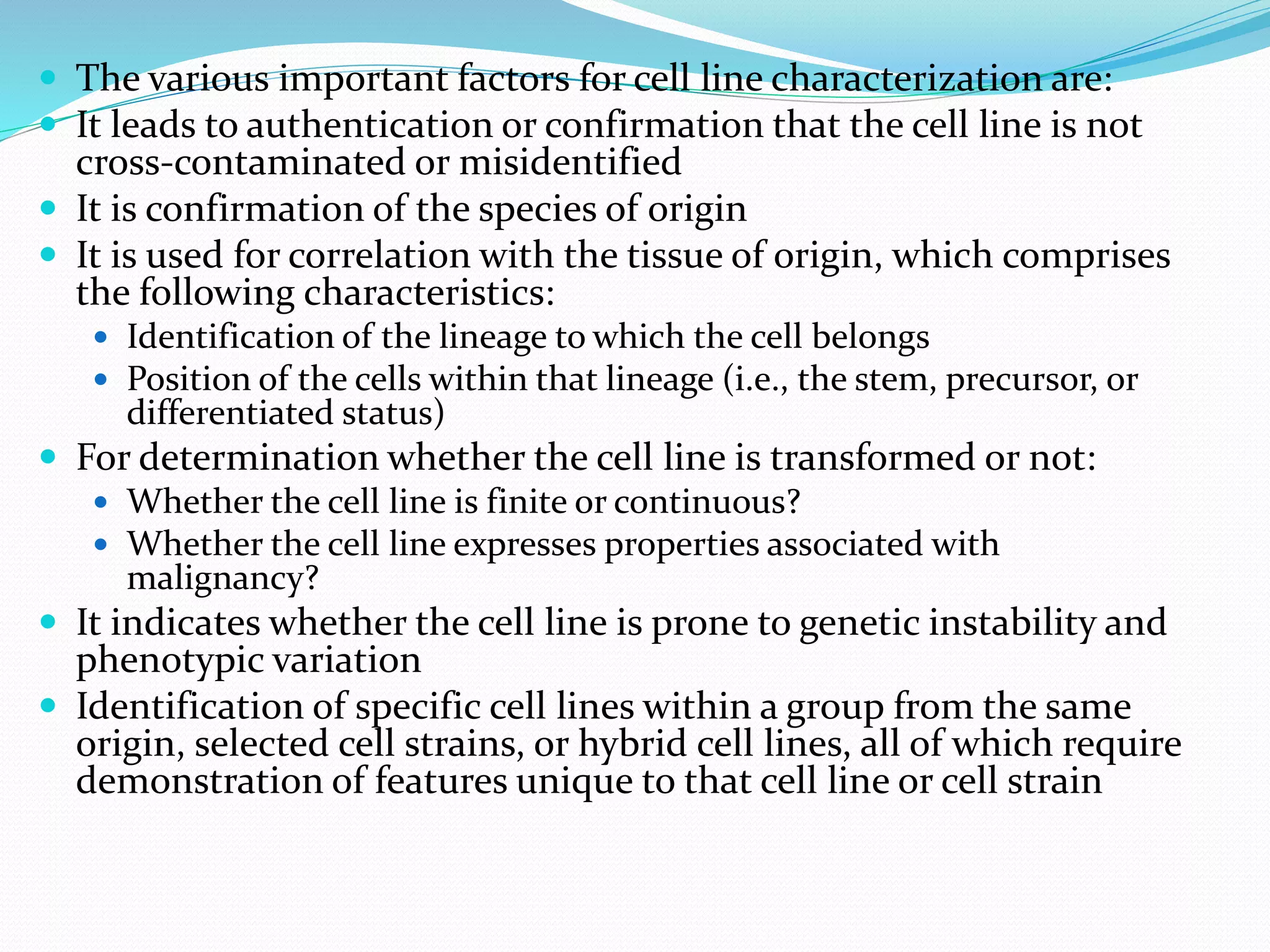 Secondary cell culture PPT
