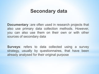 Secondary data collection | PPTX