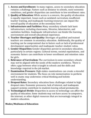 secondary education. Curriculum development | PDF
