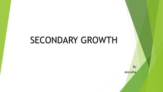 SECONDARY GROWTH
By
Amrutha
 