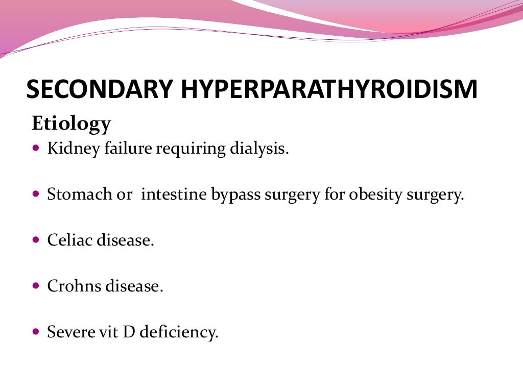 Secondary hyperparathyroidism