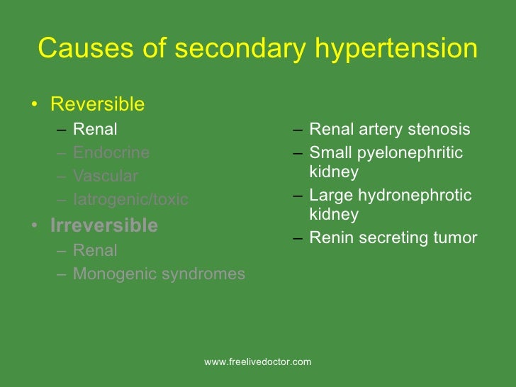 Secondary Hypertension secondary-hypertension