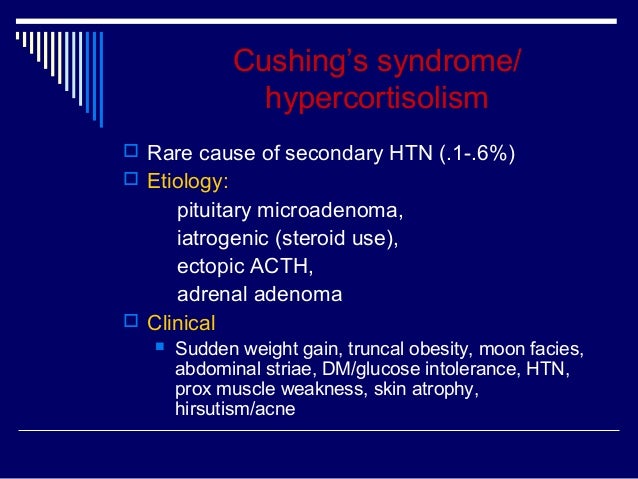 Obesity secondary hypertension