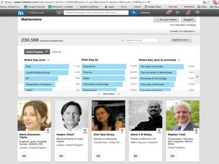 |THE SCALE-UP REPORT ON UK ECONOMIC GROWTH Sherry Coutu CBE
Closing The Scale-Up Gap:
Schools
• Do you use linkedin to help your students explore the careers made
possible by a passion for mathematics?
#scaleup
 