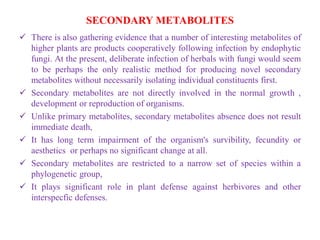 Secondary metabolite ,Plants and Health Care | PDF