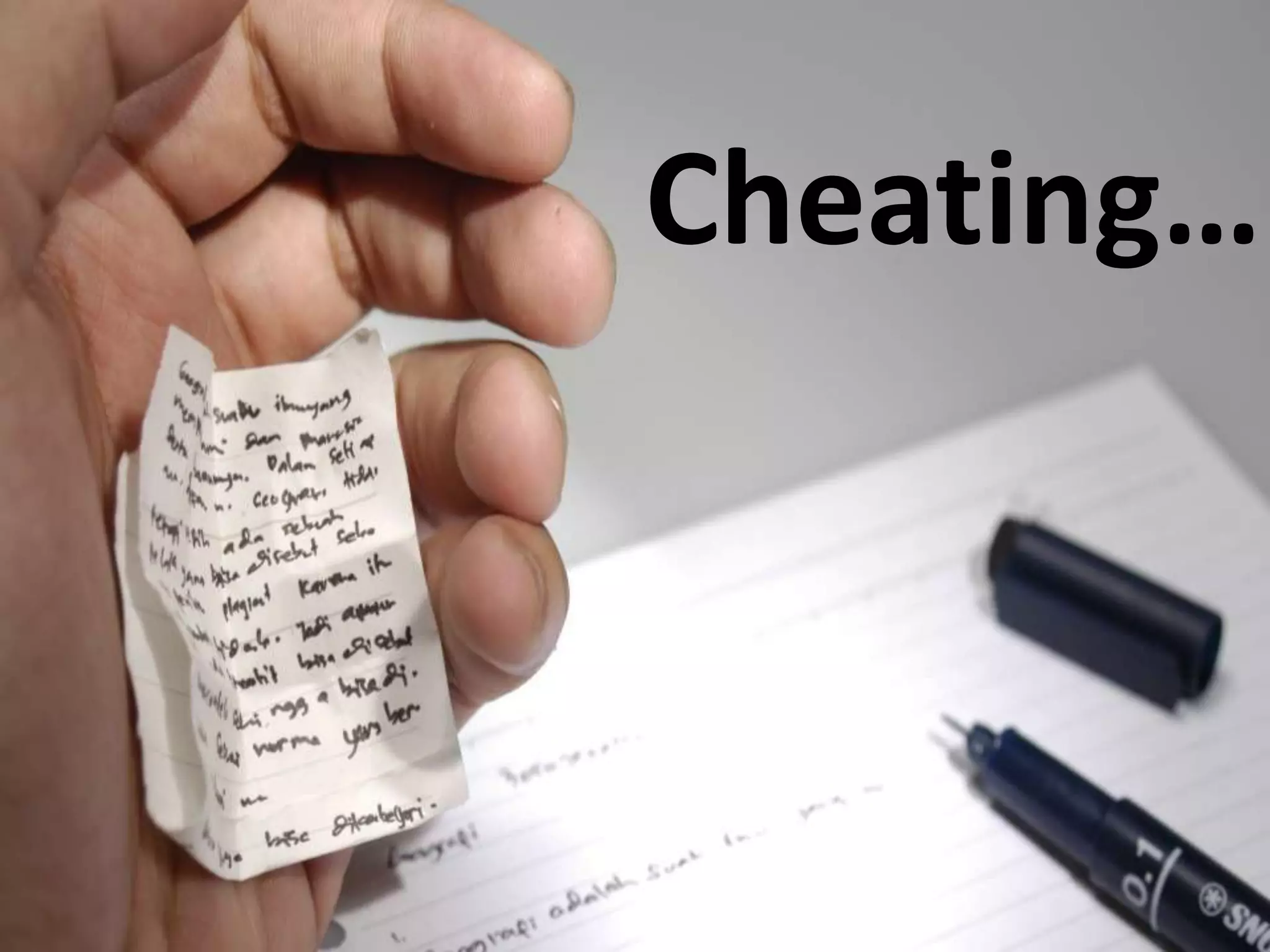 Cheating…
 