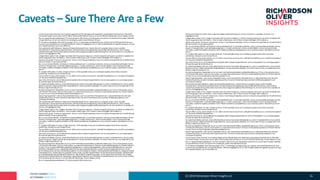 PATENT MARKET DATA
ACTIONABLE ANALYTICS
Caveats – Sure There Are a Few
(C) 2019 Richardson Oliver Insights LLC 15
 