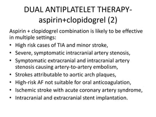 Secondary prevention of ischemic stroke | PPTX