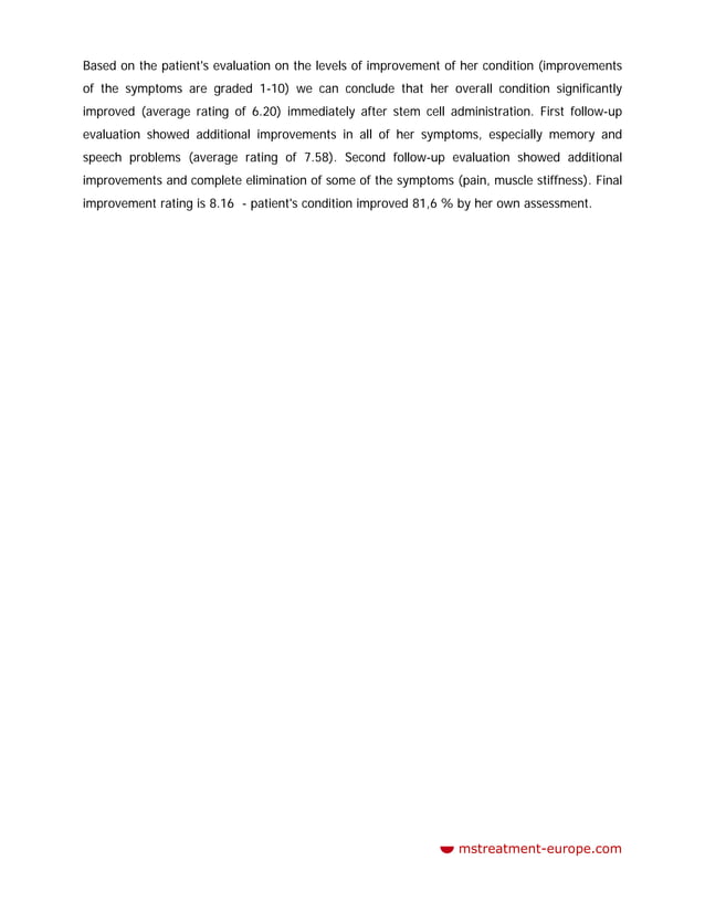 Secondary Progressive Multiple Sclerosis Case study