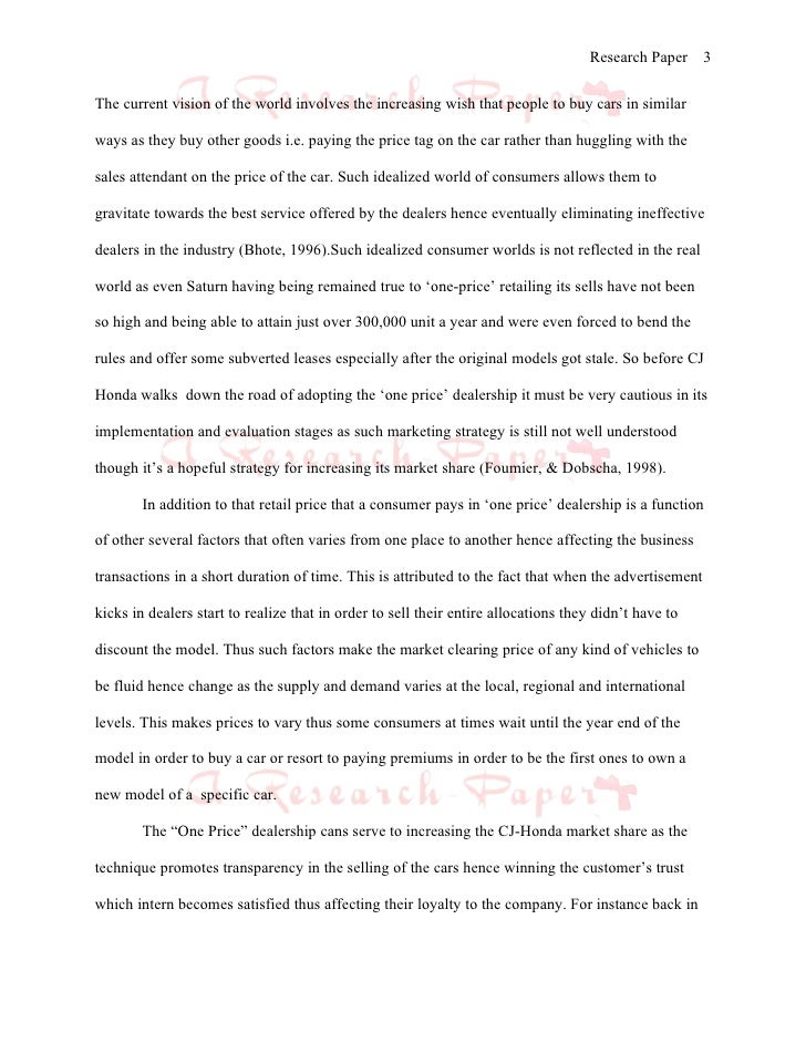 secondary research paper example