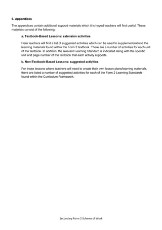 Scheme Of Work English Form 2