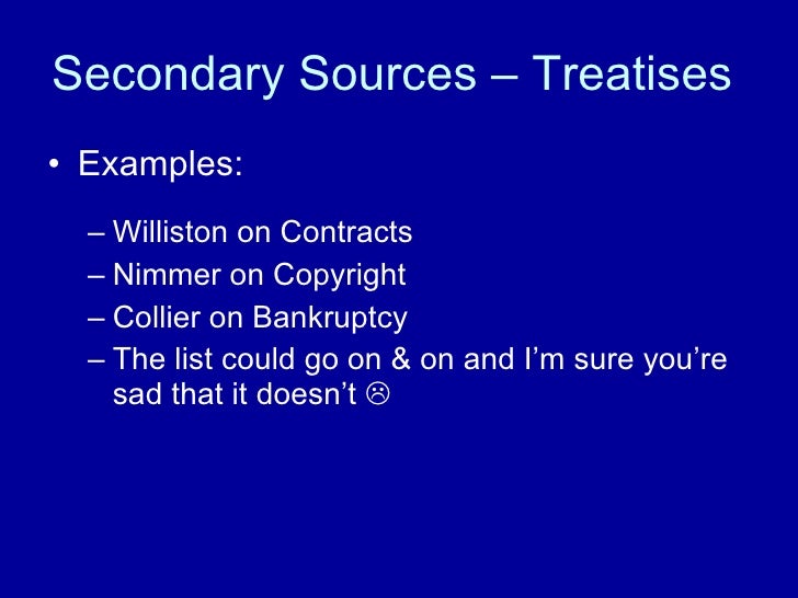 Legal Secondary Sources Presentation