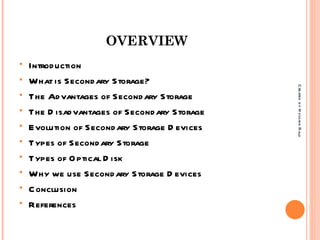 Secondary Storage | PPT
