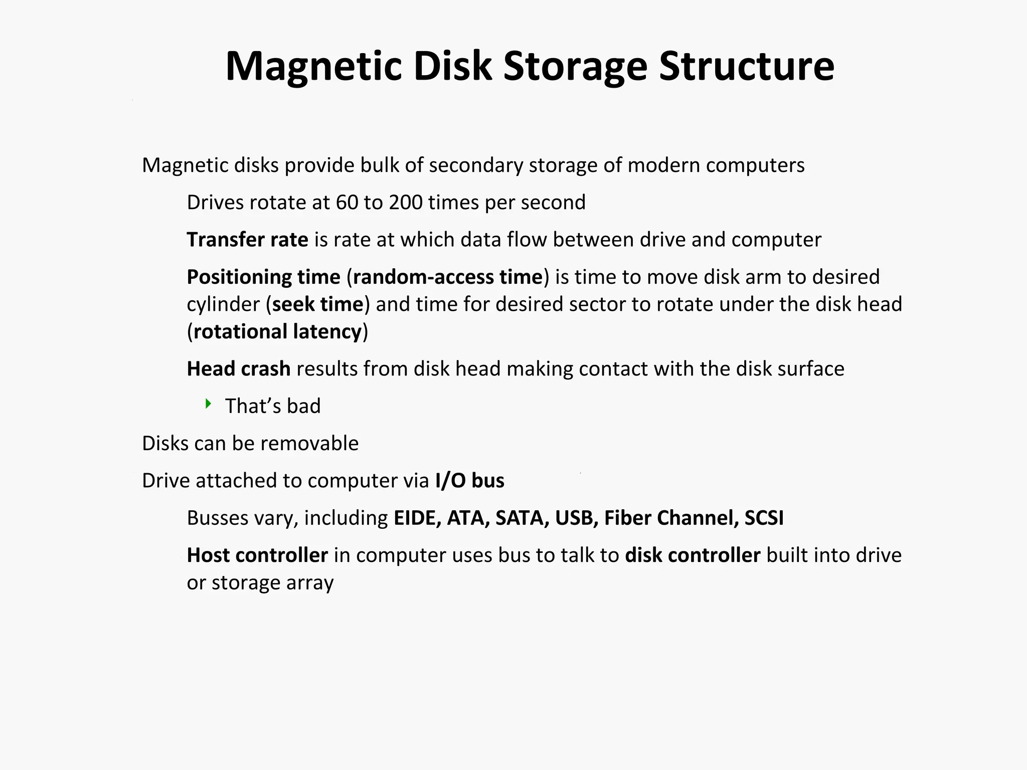 Secondary storage structureOperating System Concepts PPT