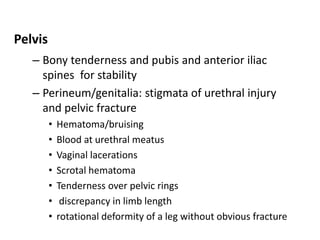 Secondary survey in trauma | PPTX