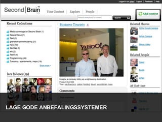 LAGE GODE ANBEFALINGSSYSTEMER 