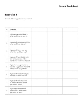 Second conditinal 1 | PDF