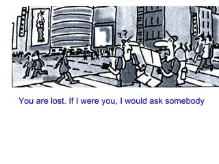 You are lost. If I were you, I would ask somebody