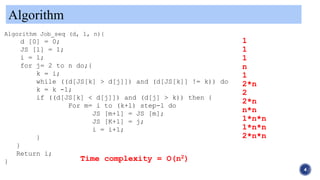 Job sequencing in Data Strcture | PPT