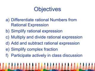 Simplifying Rational Expression | PPT