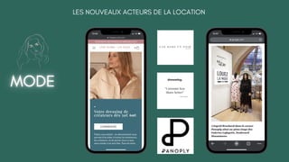 LES NOUVEAUX ACTEURS DE LA LOCATION
 