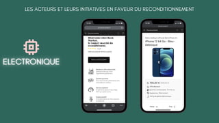 LES ACTEURS ET LEURS INITIATIVES EN FAVEUR DU RECONDITIONNEMENT
 
