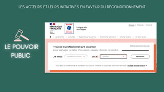 LES ACTEURS ET LEURS INITIATIVES EN FAVEUR DU RECONDITIONNEMENT
 