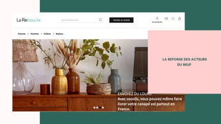 LA REPONSE DES ACTEURS
DU NEUF
 