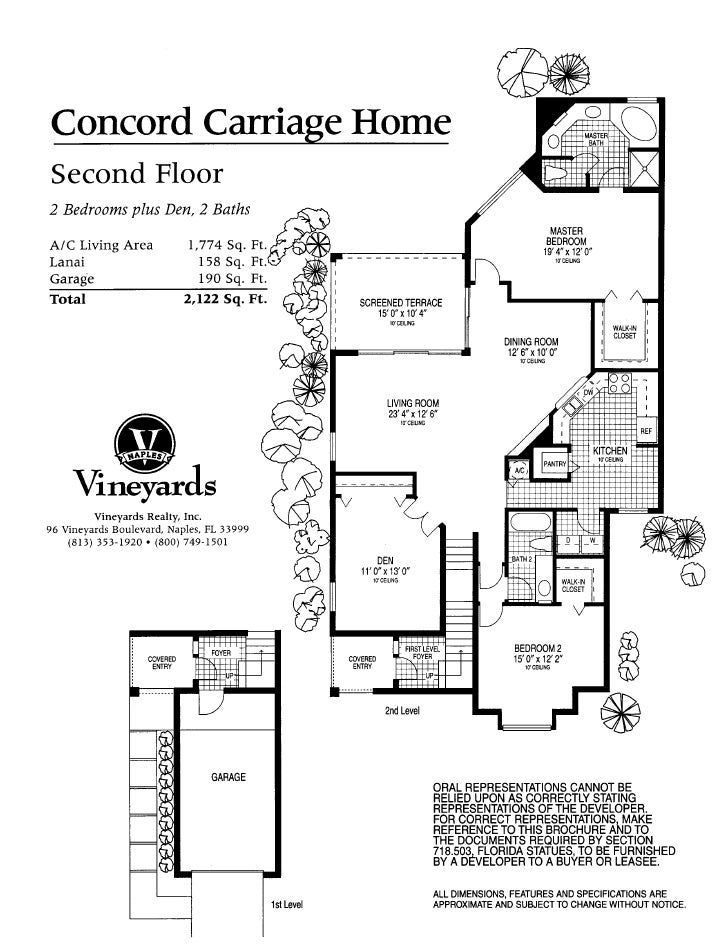 Second floor of carriage homes in concord at vineyards naples florida