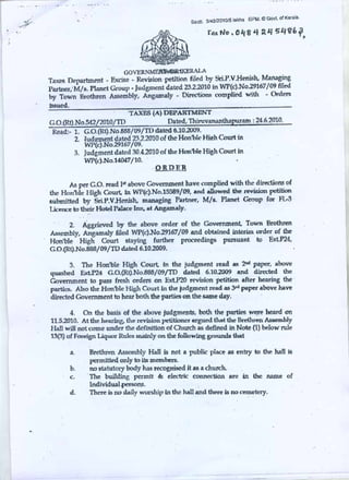 Second government order