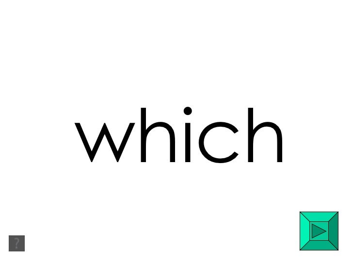 Second Grade Word List