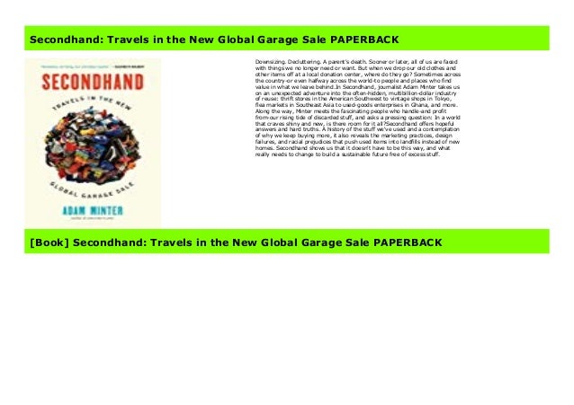 Secondhand Travels In The New Global Garage Sale Paperback