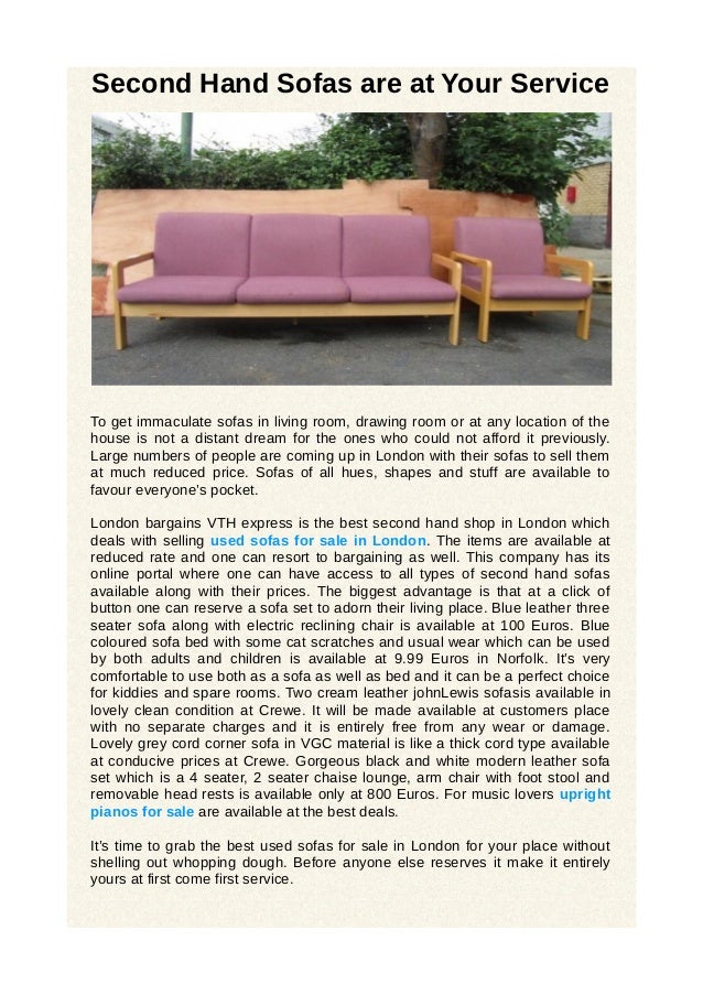Second hand sofas for sale