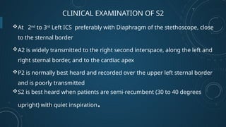 SECOND HEART SOUND in healthy and diseased | PPTX