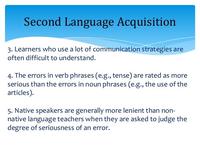 language acquisition language acquisition