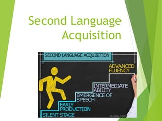 Second Language
Acquisition
Part 2
 