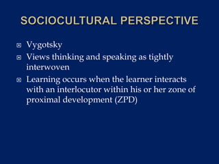 Second language acquisition powerpoint online final | PPT