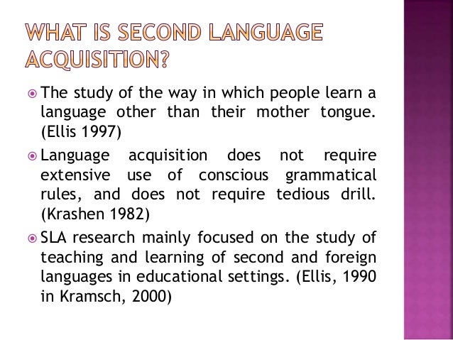 case study about language acquisition