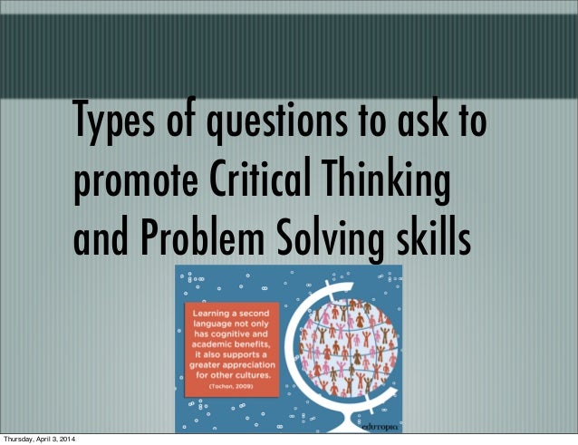 types of critical thinking questions