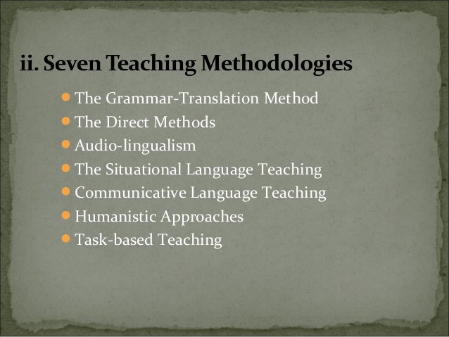 Second language and its teaching methods